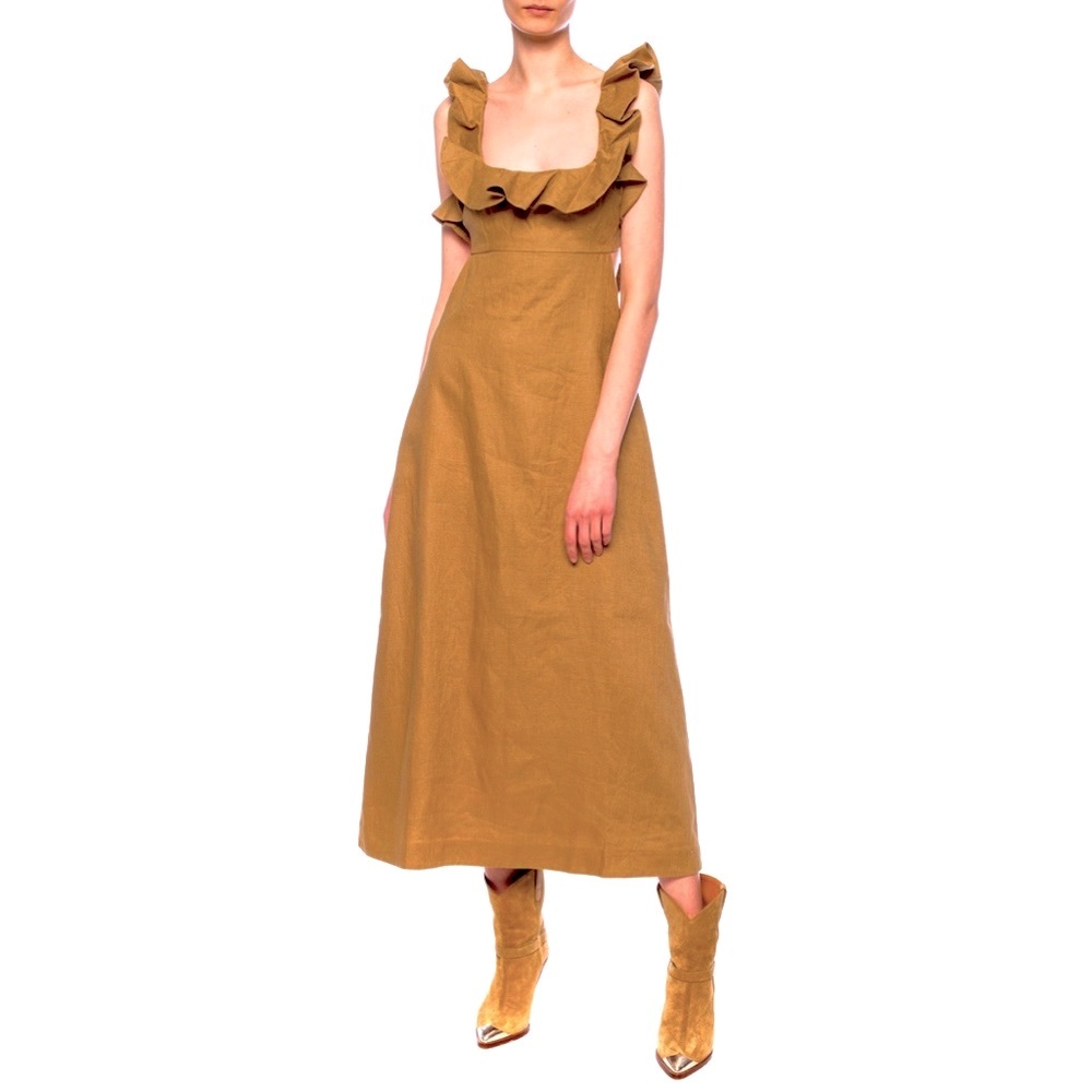 Zimmermann Super Eight Ruffle Sleeve Dress - Picture 6 of 16